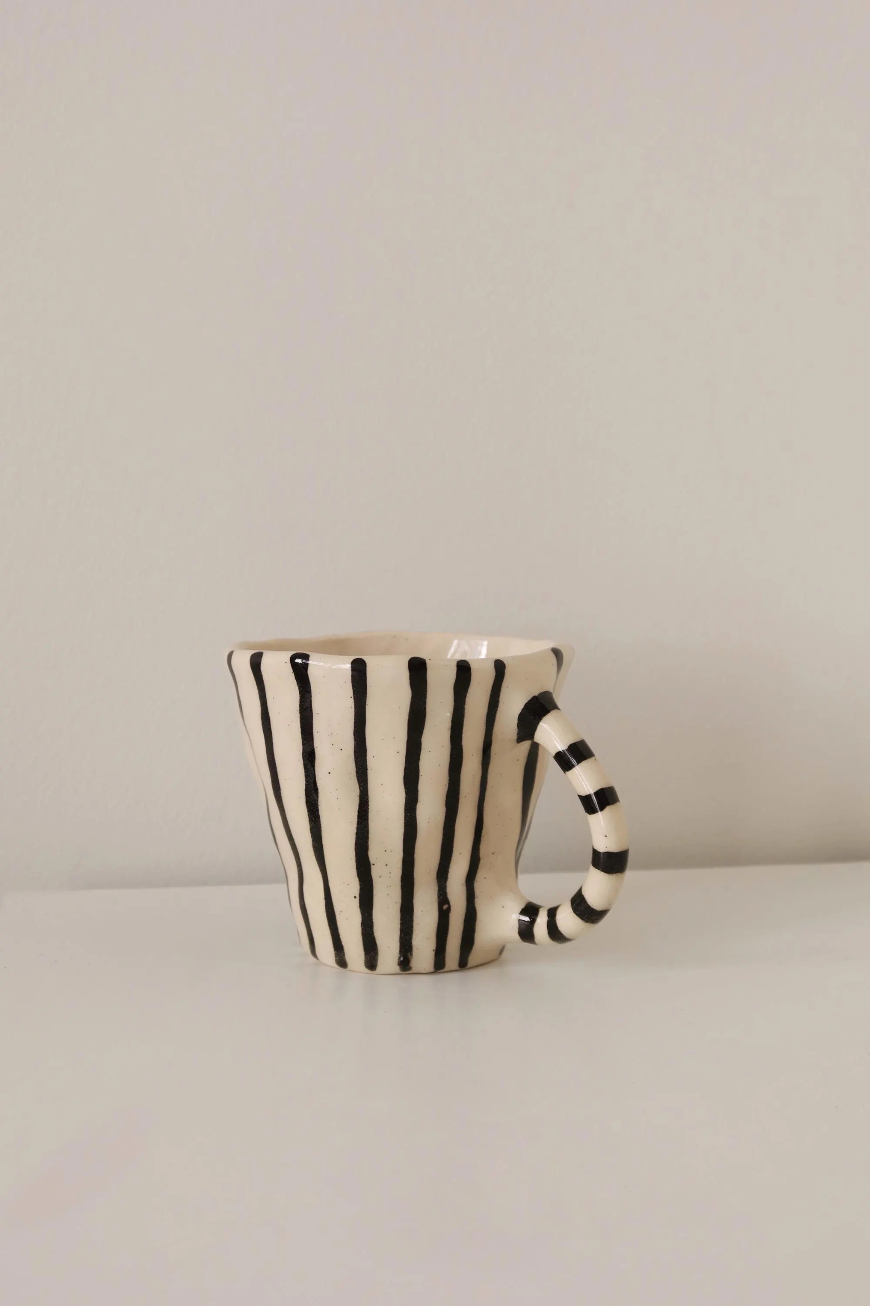 Stripped Latte Mug