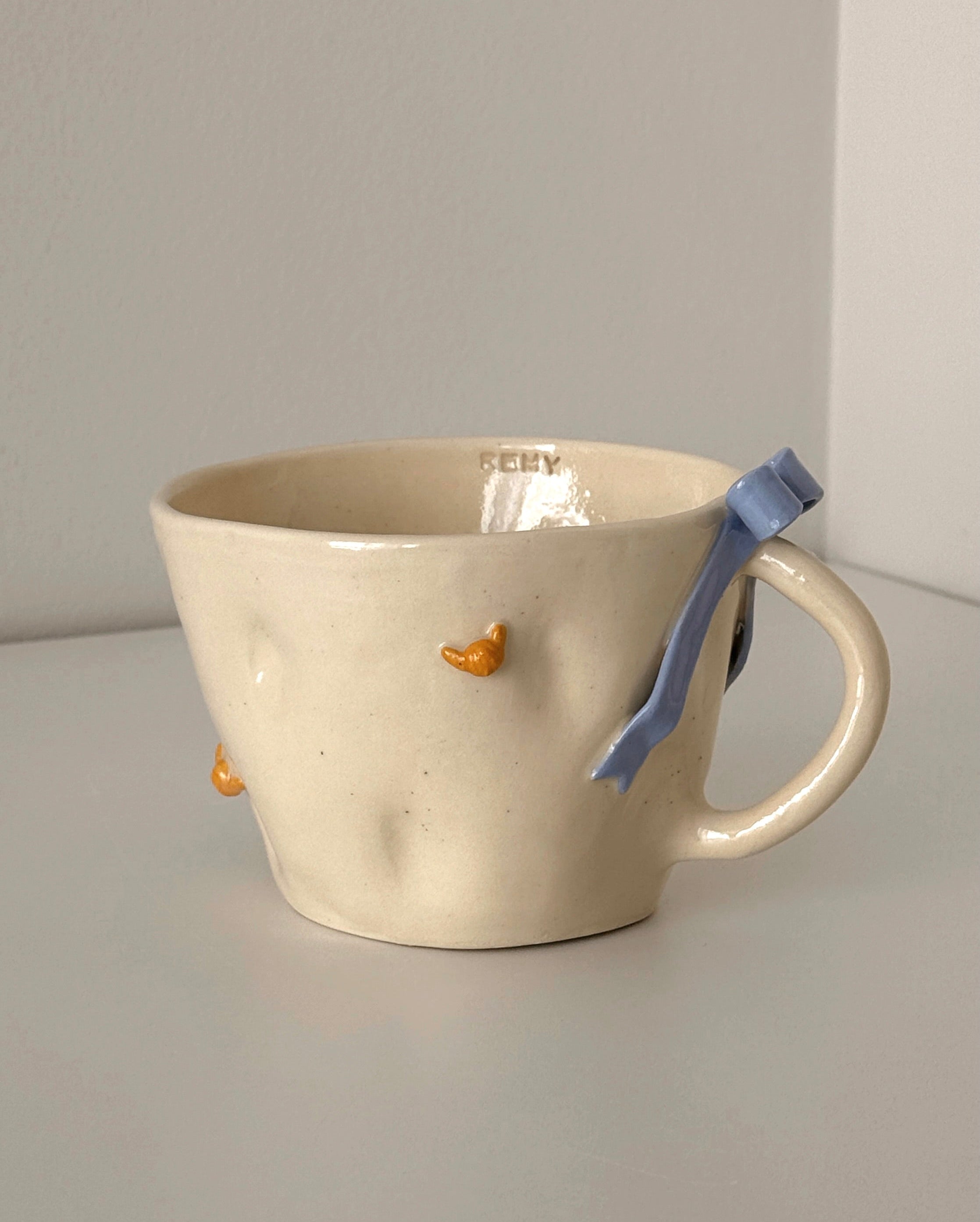 Croissant Bow Mug