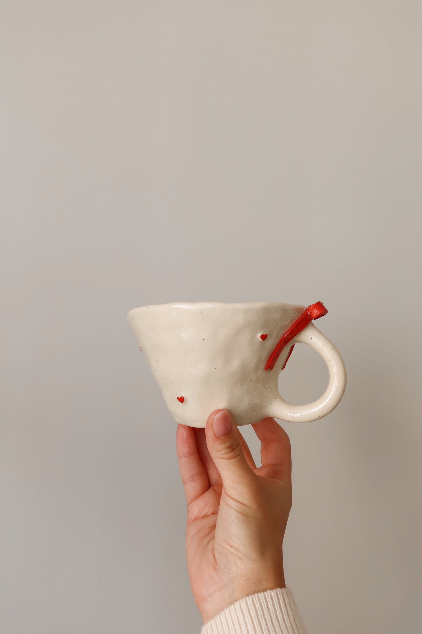 Red Heart & Bow Mug