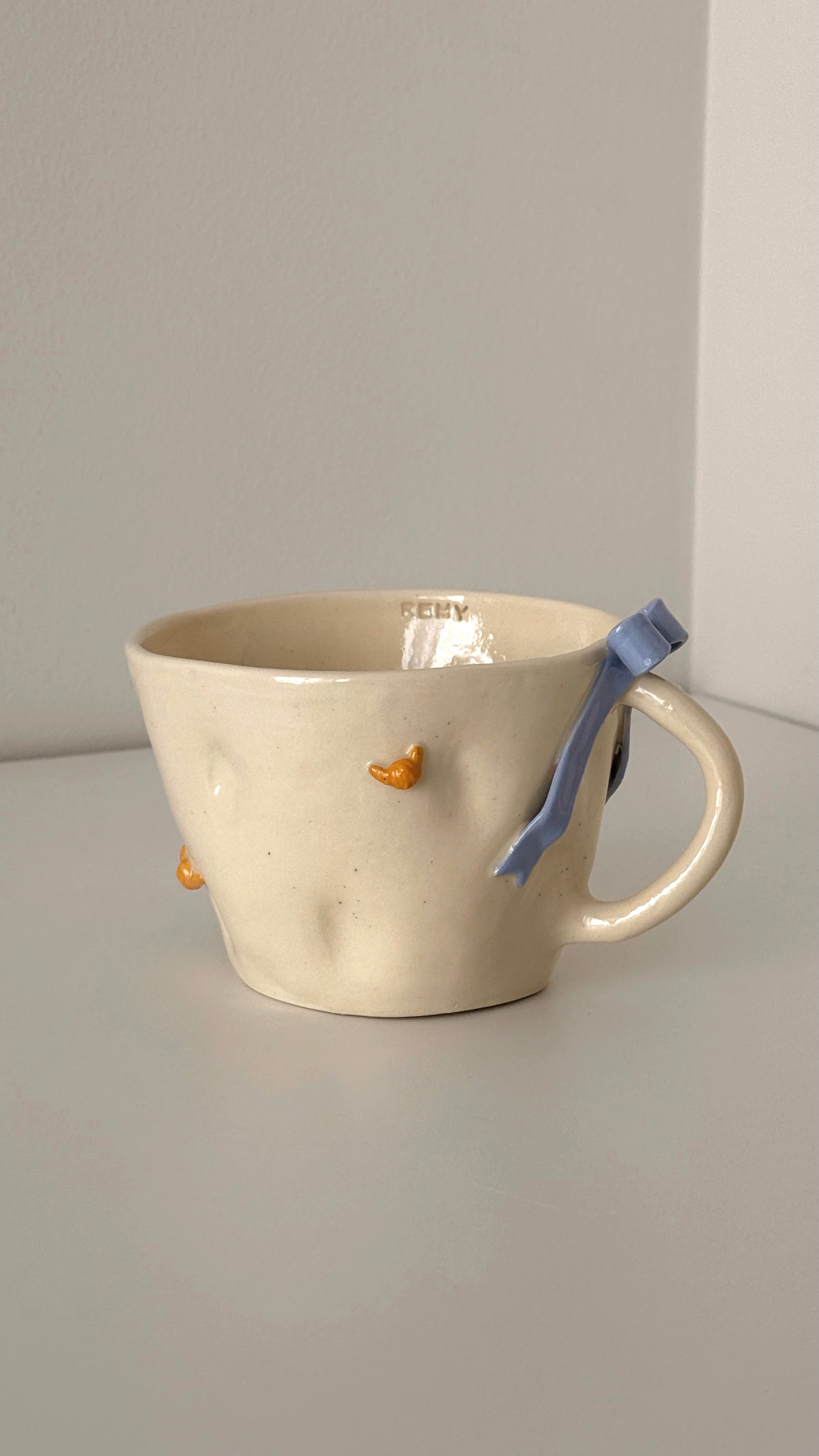 Croissant Bow Mug