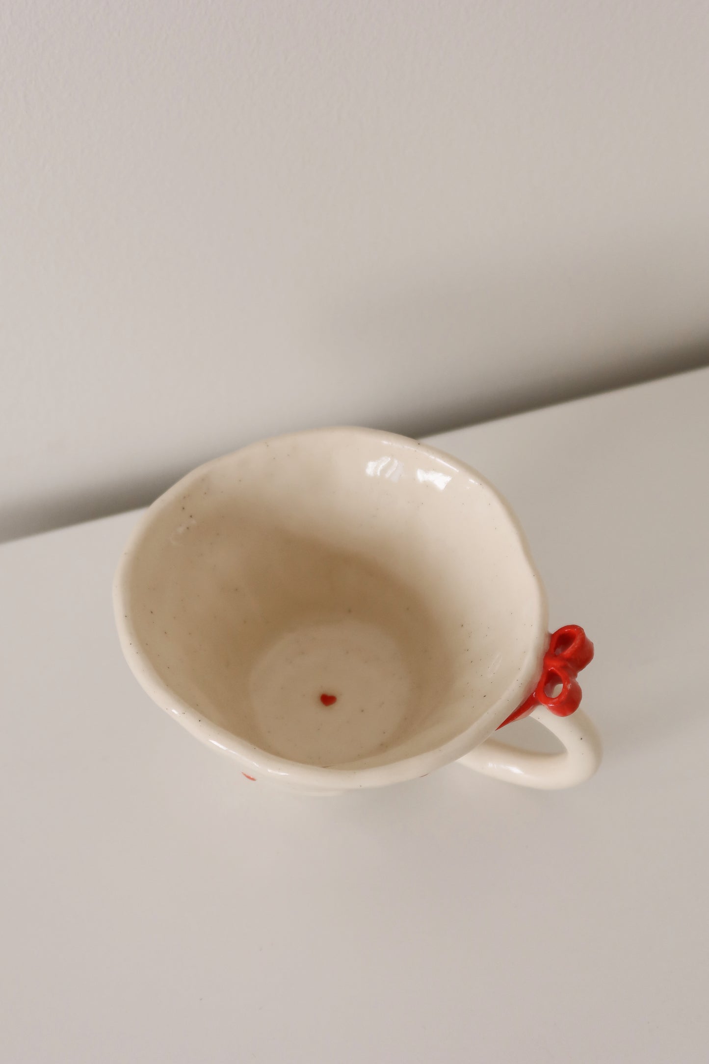 Red Heart & Bow Mug