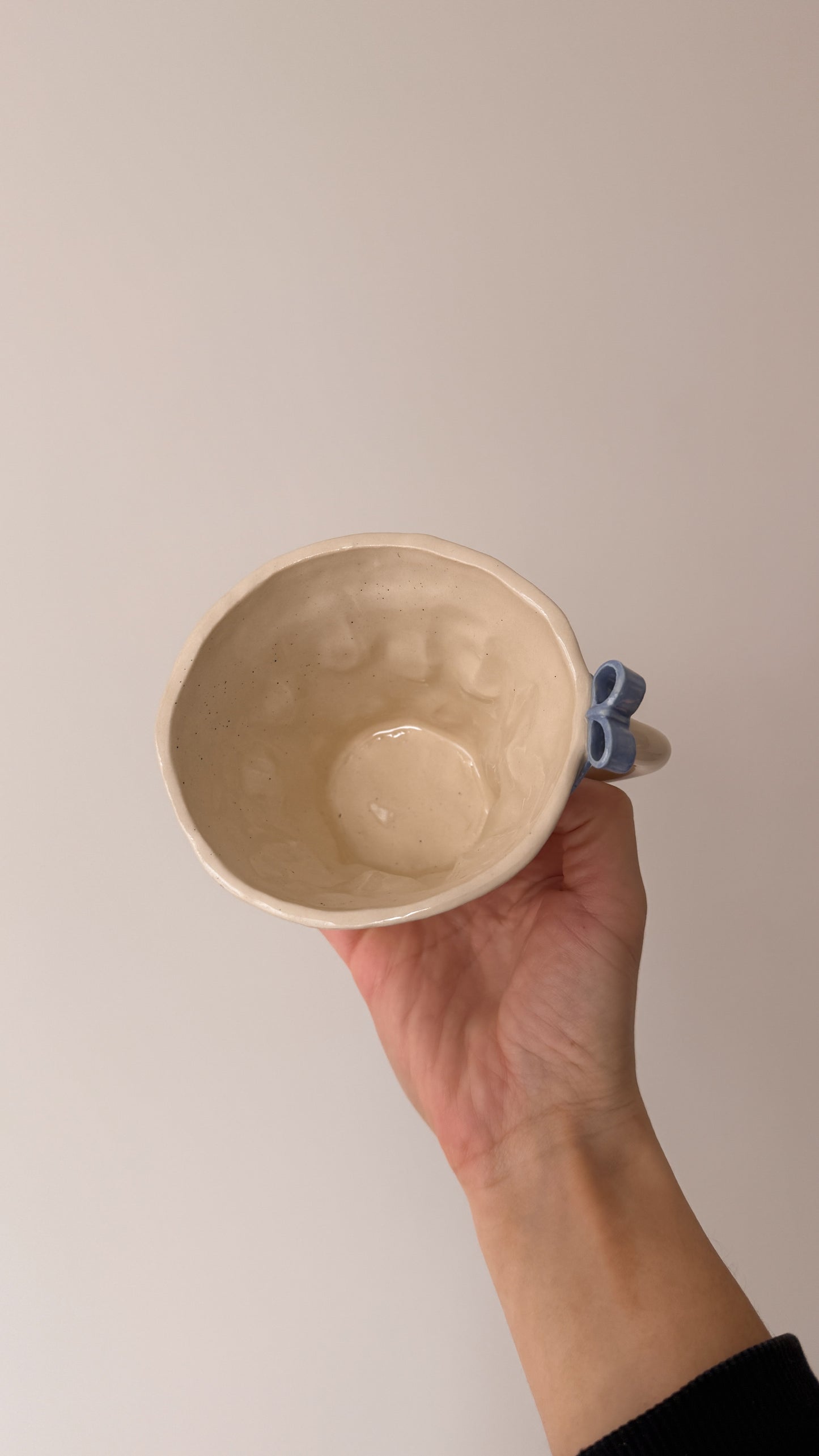 Blue Bow Latte Mug