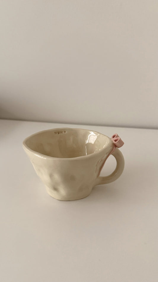 Pink Bow Mug - Mum