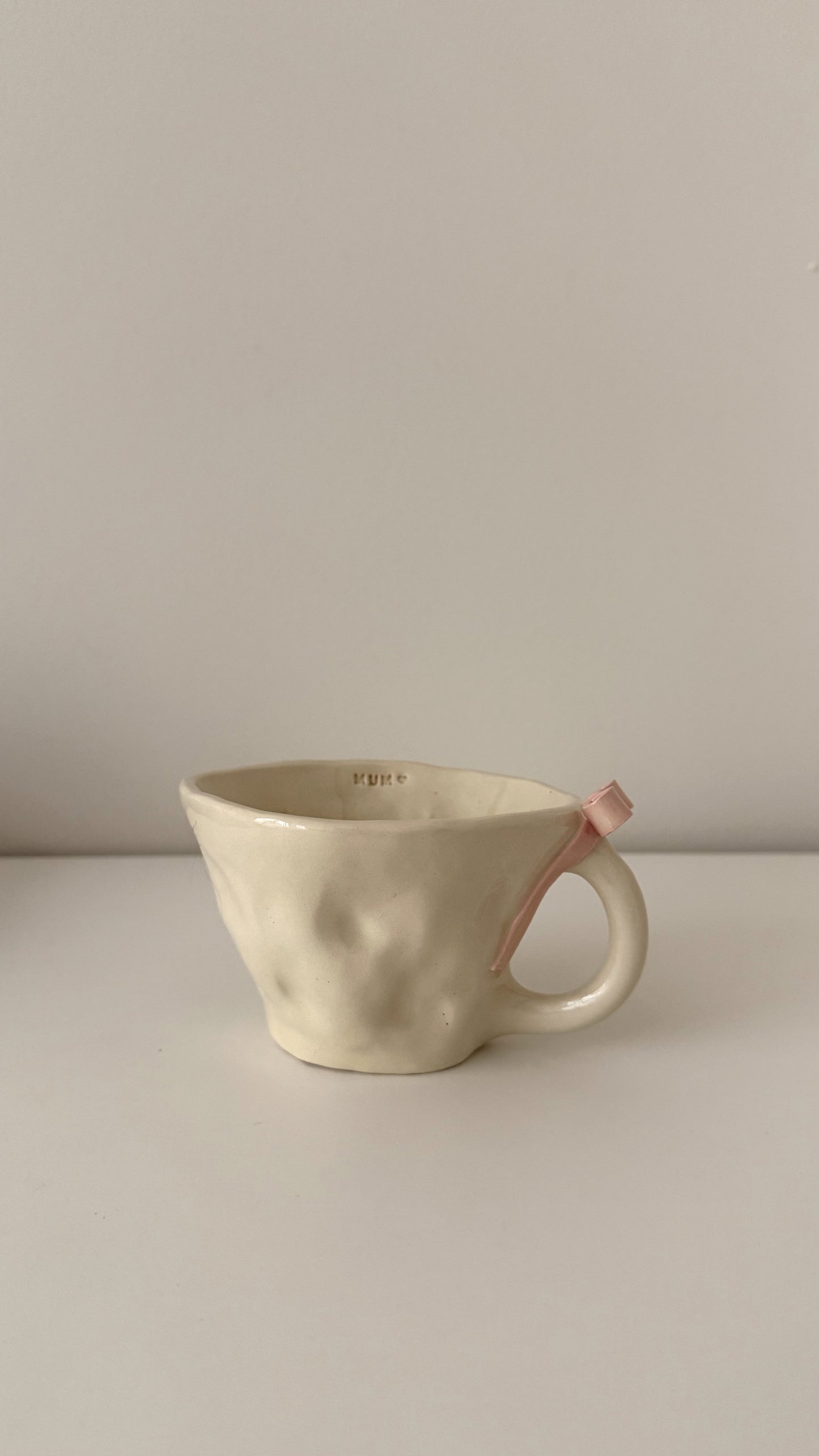 Pink Bow Mug - Mum