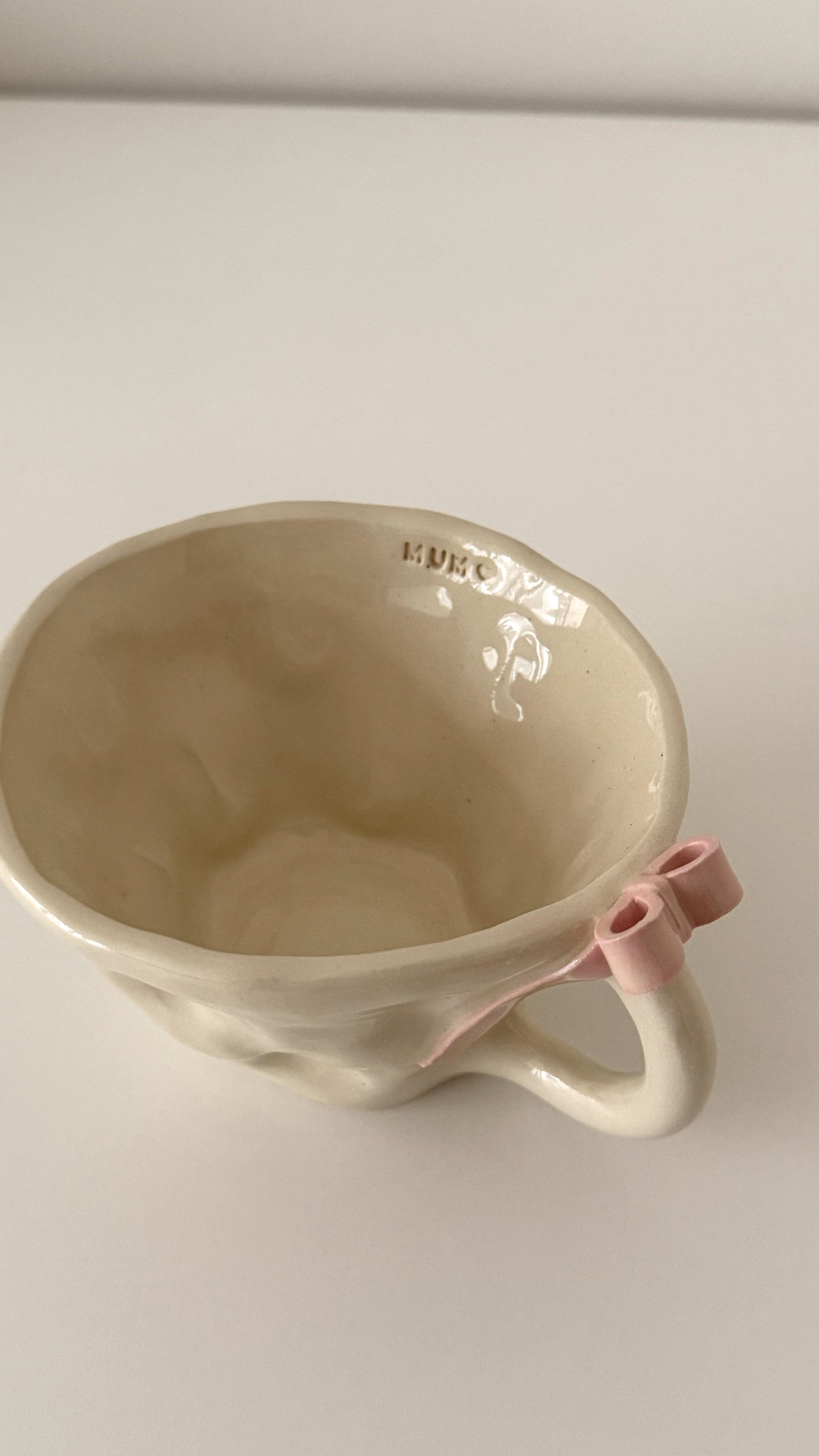 Pink Bow Mug - Mum